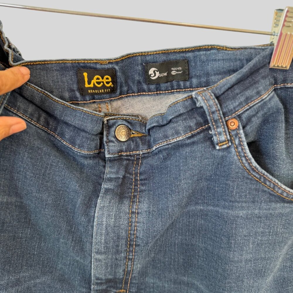 Lee Size 42 Regular Fit Mens Straight Leg Regular Fit Casual Jeans Blue Jeans